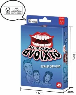 AS το καλό παιχνίδι Επιτραπέζιο Παιχνίιδια Με Κάρτες:Με Το Στόμα Ανοιχτό (1040-21403) -Κατάστημα Δεσύλλας 211693 2