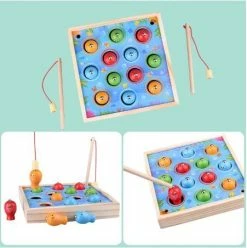 Blue Toys Επιτραπέζιο Ξύλινο Fishing Game Μαγνητικό (MKN336972) -Κατάστημα Δεσύλλας 215292 2
