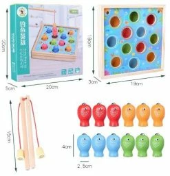 Blue Toys Επιτραπέζιο Ξύλινο Fishing Game Μαγνητικό (MKN336972) -Κατάστημα Δεσύλλας 215292 4