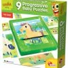 Real Fun Toys Επιτραπέζιο Carotina Baby 9 Progressive Puzzles Η Φάρμα (58440) -Κατάστημα Δεσύλλας 672007