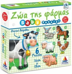 Δεσύλλας Δεσυλλας Baby Puzzle Ζωα Της Φαρμας (100427)