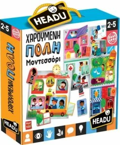 Real Fun Toys Επιτραπέζιο Headu Χαρούμενη Πόλη Μοντεσσόρι (26272)