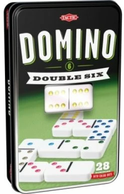 GIOCHI PREZIOSI Επιτραπέζιο Ντόμινο Double Six Σε Μεταλλικό Κουτί (NTC12000)